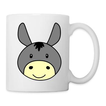 Cute donkey - Mug - white - Right