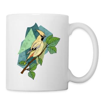 Oiseau - Mug blanc - blanc - Droite