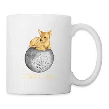 Fan de lune - Mug blanc - blanc - Droite