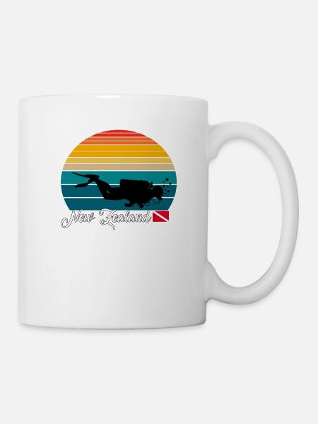New Zealand Scuba Diving Gift - Tasse - Weiß