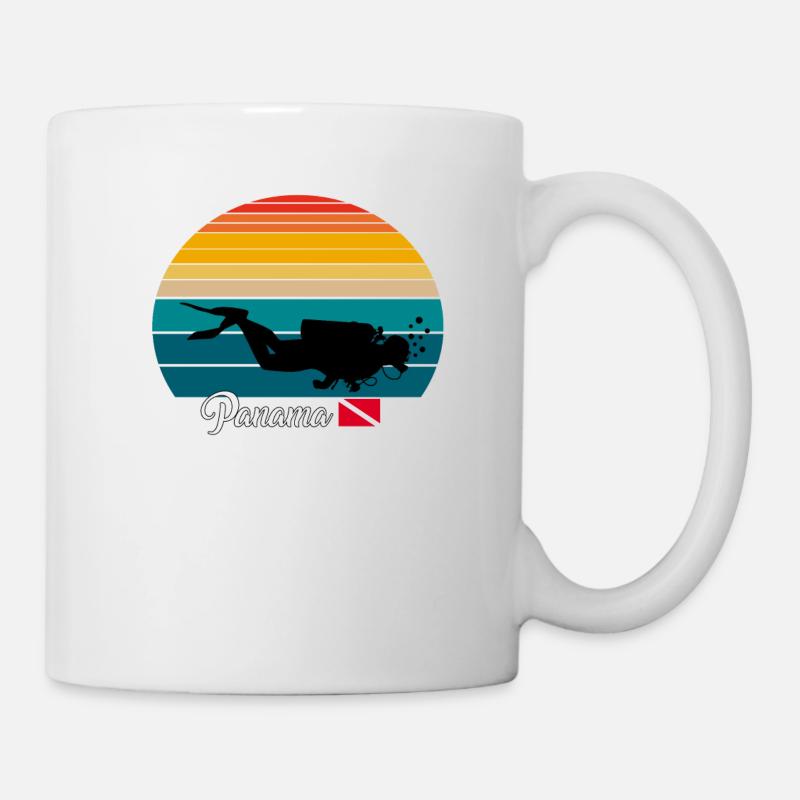 Panama Plongée sous-marine Poison - Mug blanc - blanc
