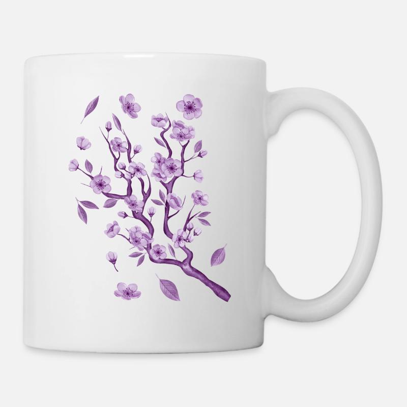 Esthétique rétro Sakura Streetwear - Mug blanc - blanc
