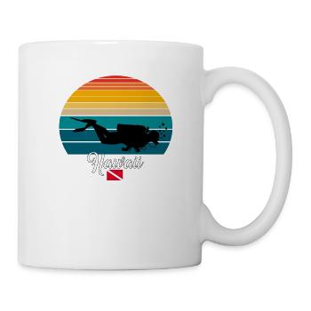 Hawaii Scuba Diving Gift - Tasse - Weiß - Rechts