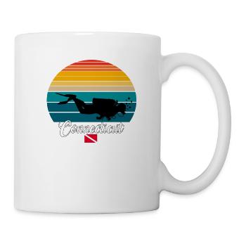 Connecticut Scuba Diving Gift - Tasse - Weiß - Rechts