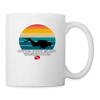 Cotton Point Island US Island Scuba Diving - Tasse - Weiß - Rechts