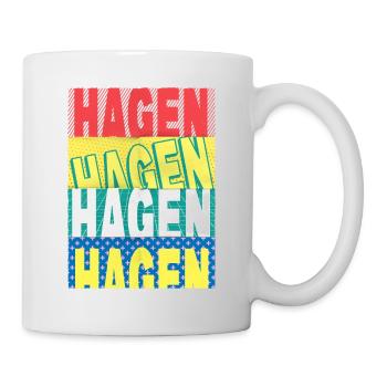 Hagen Germany City Font Skyline Home - Mug - white - Right
