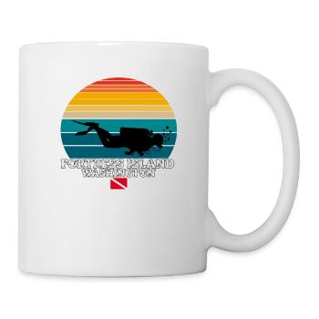 Fortress Island US Island Diving - Mug - white - Right