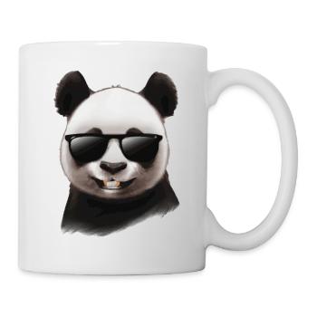 Panda avec lunettes de soleil Cadeau cool et drôle - Mug blanc - blanc - Droite