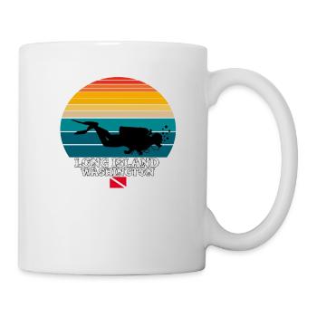 Long Island US Island Diving - Mug - white - Right