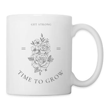 Time To Grow - Tasse - Weiß - Rechts