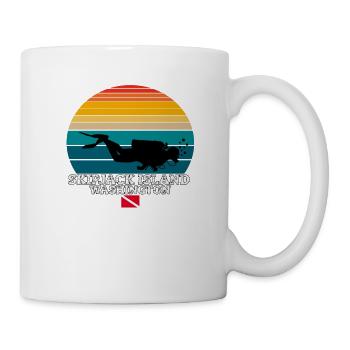 Skipjack Island Us Island Plongée sous-marine - Mug blanc - blanc - Droite