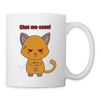 Chat me saoul - Mug blanc - blanc - Droite