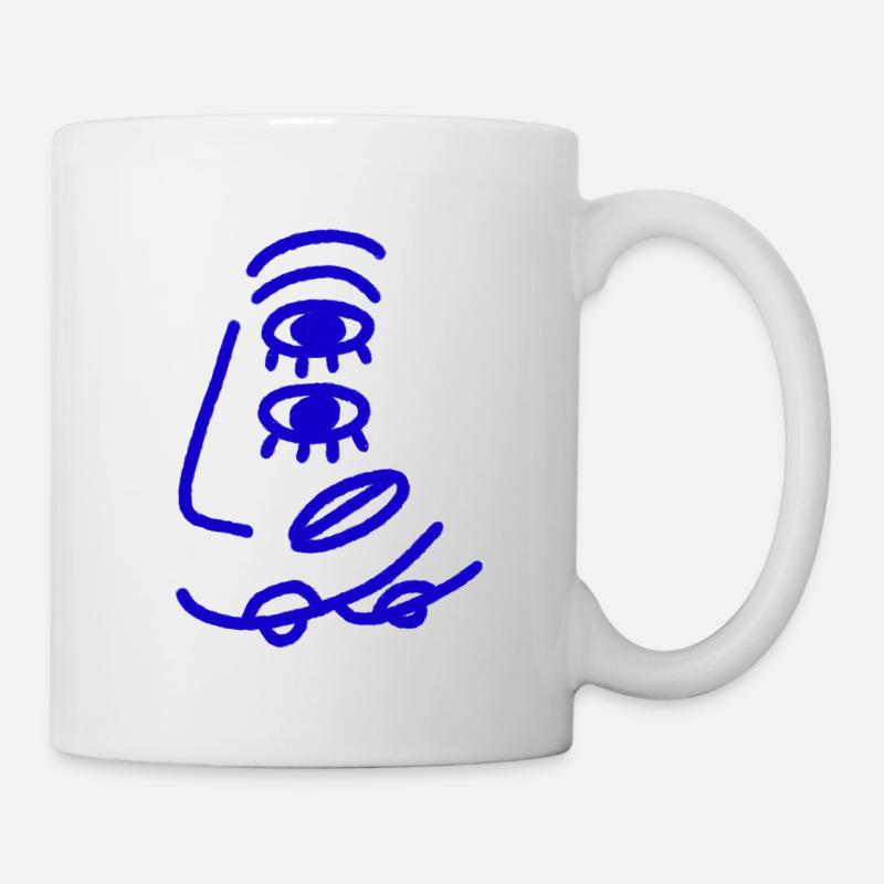 Frau Abstrakt 1 - Tasse - Weiß