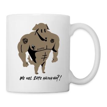 We viel Sätz häsch no?! - bischZüri - Tasse - Weiß - Rechts