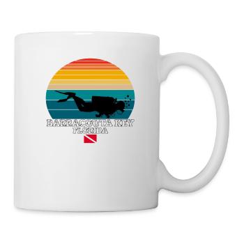 Barracouta Key US Island Diving - Tasse - Weiß - Rechts