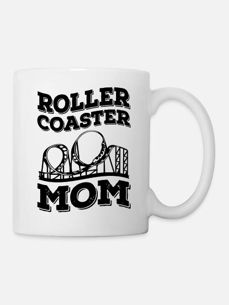 Roller Coaster Mom - Tasse - Weiß