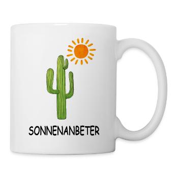 sommer sonnenanbeter - Tasse - Weiß - Rechts