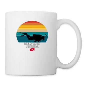Man Key US Island Diving - Tasse - Weiß - Rechts