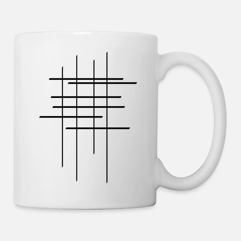 Random lines - Mug - white