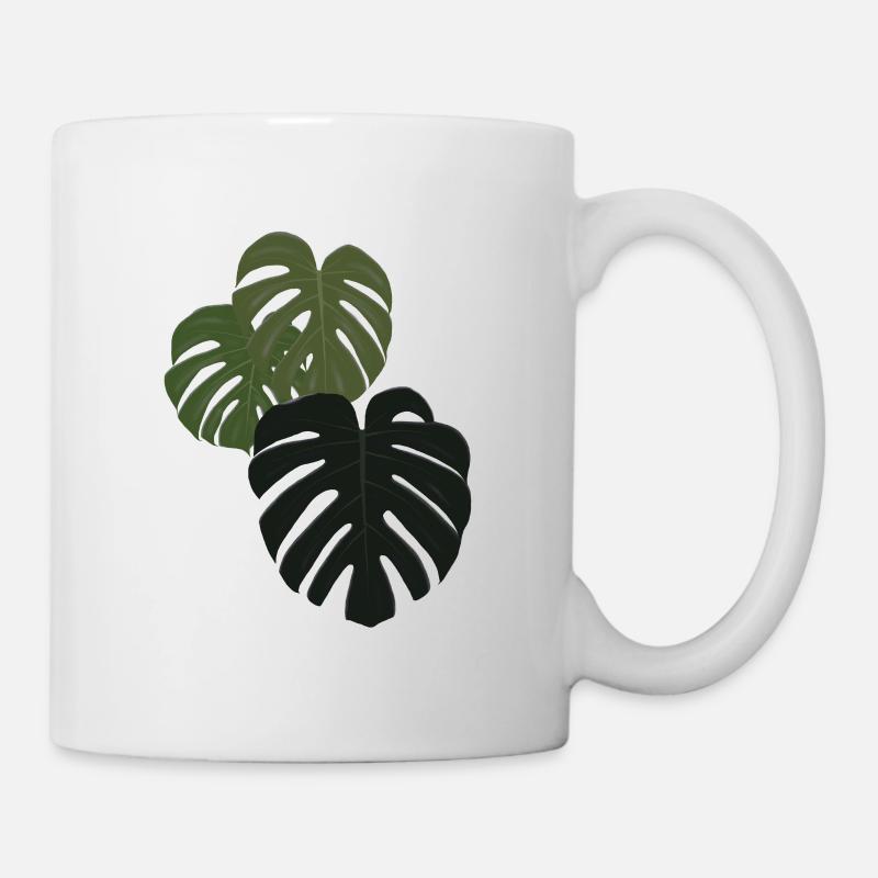 Hole plant Monstera - Mug - white