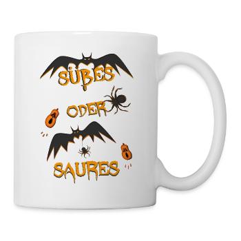 Süßes oder Saures - Tasse - Weiß - Rechts