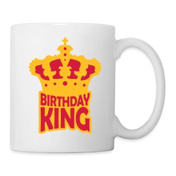 Birthday King Party Logo - Mug - white - Right