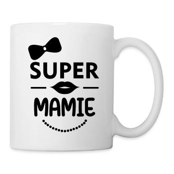 Super Mamie, super grand-mère,famille, humour, fun - Mug blanc - blanc - Droite