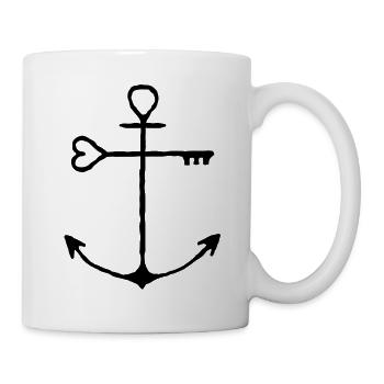 Ancrage clé - Mug blanc - blanc - Droite