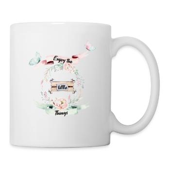 Enjoy the little Things Vintage - Mug - white - Right