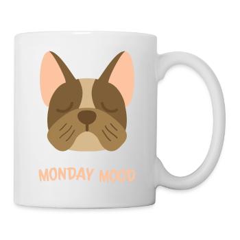 Montag Stimmung Französische Bulldogge - Tasse - Weiß - Rechts
