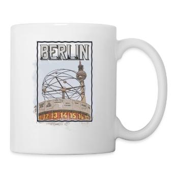 Berlin Deutschland Stadt Skyline Heimat Liebe - Tasse - Weiß - Rechts