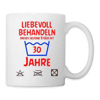 SSW131 30 Jahre im Geburtstag - Tasse - Weiß - Rechts