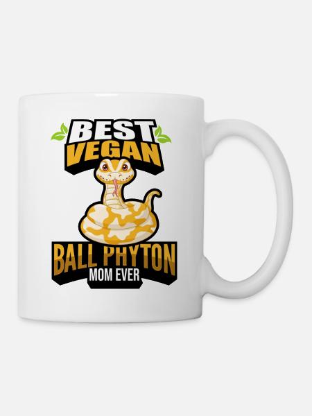 Königspython - Tasse - Weiß