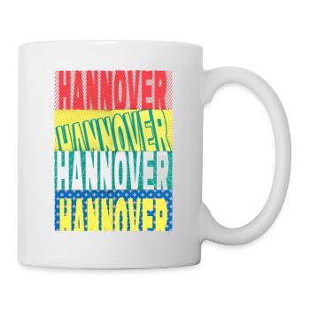 Hanovre Allemagne City Font Skyline Accueil - Mug blanc - blanc - Droite