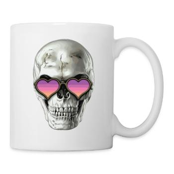 Love skull - Tasse - Weiß - Rechts