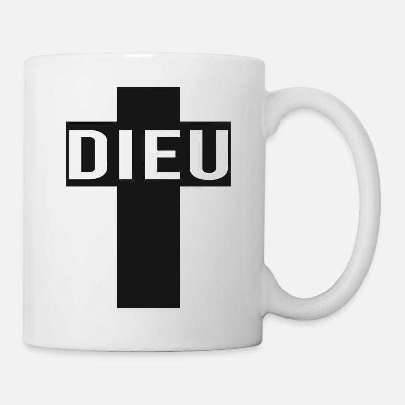 Dieu croix chretienne - Mug blanc - blanc