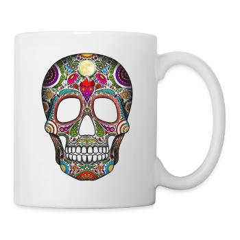 Sugar Skull Jour des Morts - Mug blanc - blanc - Droite