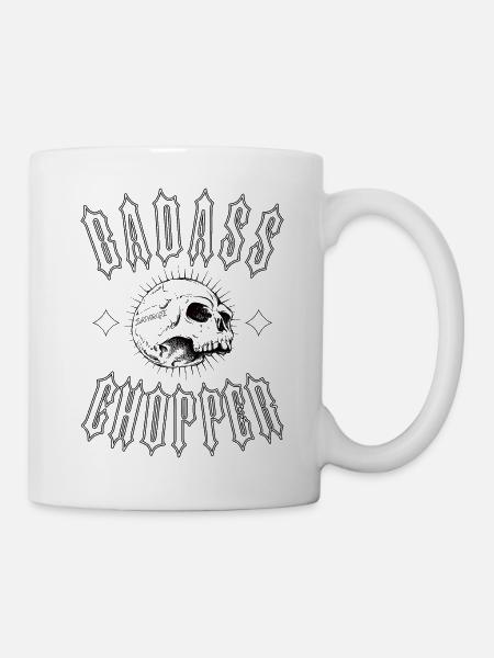 BADASS CHOPPER - Tasse - Weiß