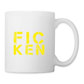 Lustiges Mallorca WIR WOLLEN FEIERN F.I.C.K.E.N. - Tasse - Weiß - Rechts