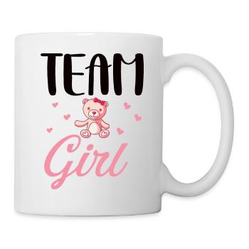 Team girl cadeau original baby shower - Mug blanc - blanc - Droite