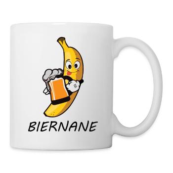 Biernane lustiges bananen bierliebhaber geschenk - Tasse - Weiß - Rechts