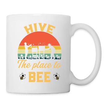 Hive the place to bee gift for beekeeper humor - Mug blanc - blanc - Droite