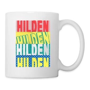 Hilden Deutschland Stadt Schrift Skyline - Tasse - Weiß - Rechts