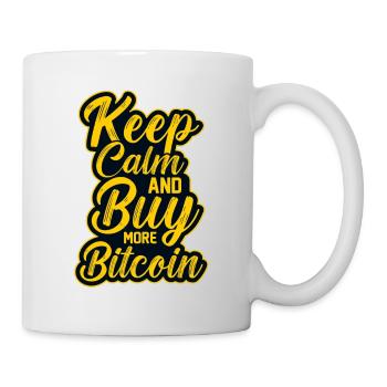 Keep calm and buy Bitcoin - Mug blanc - blanc - Droite