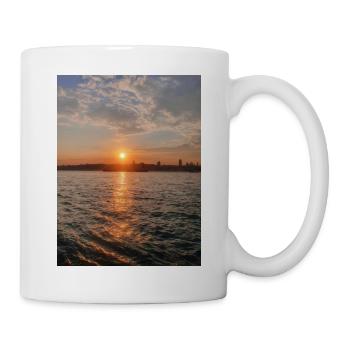Sonnenuntergang - Tasse - Weiß - Rechts