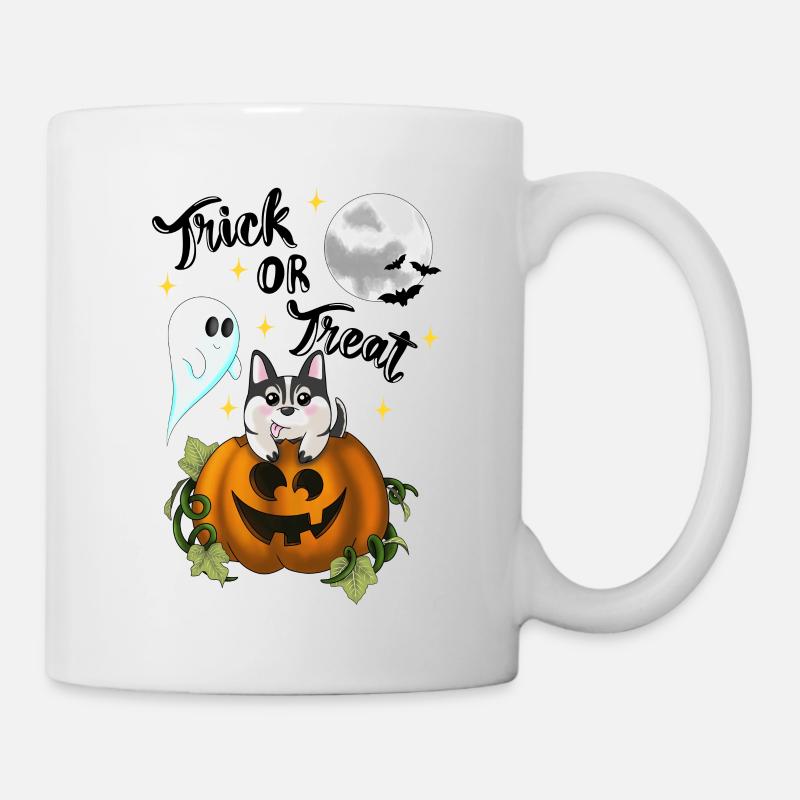 Trick or treat dog - Mug - white