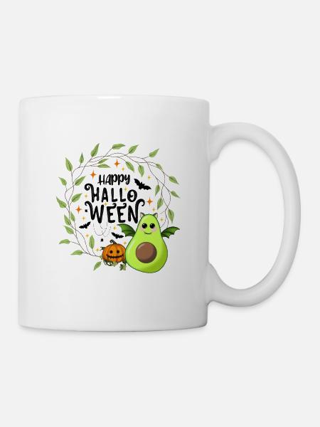 Happy Halloween Avocado - Tasse - Weiß