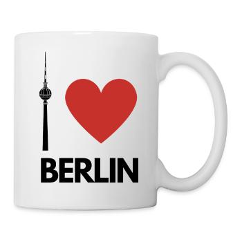 I Love Berlin im Fernsehturm Design für Besucher - Tasse - Weiß - Rechts