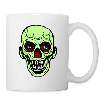Halloween Zombie Head - Mug - white - Right