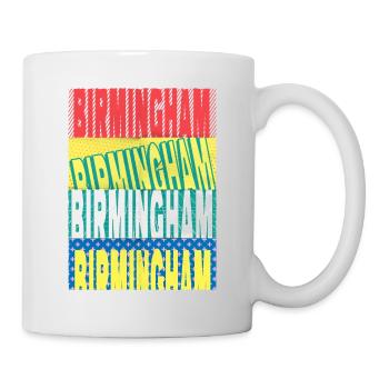 Birmingham England UK City Font Skyline Home - Mug - white - Right